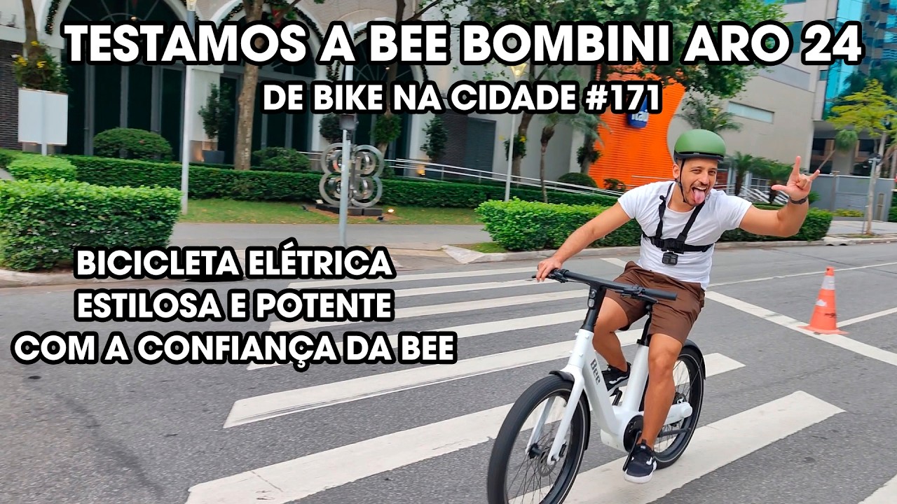 TESTAMOS A BICICLETA ELÉTRICA BEE BOMBINI 24 | De Bike na Cidade #171