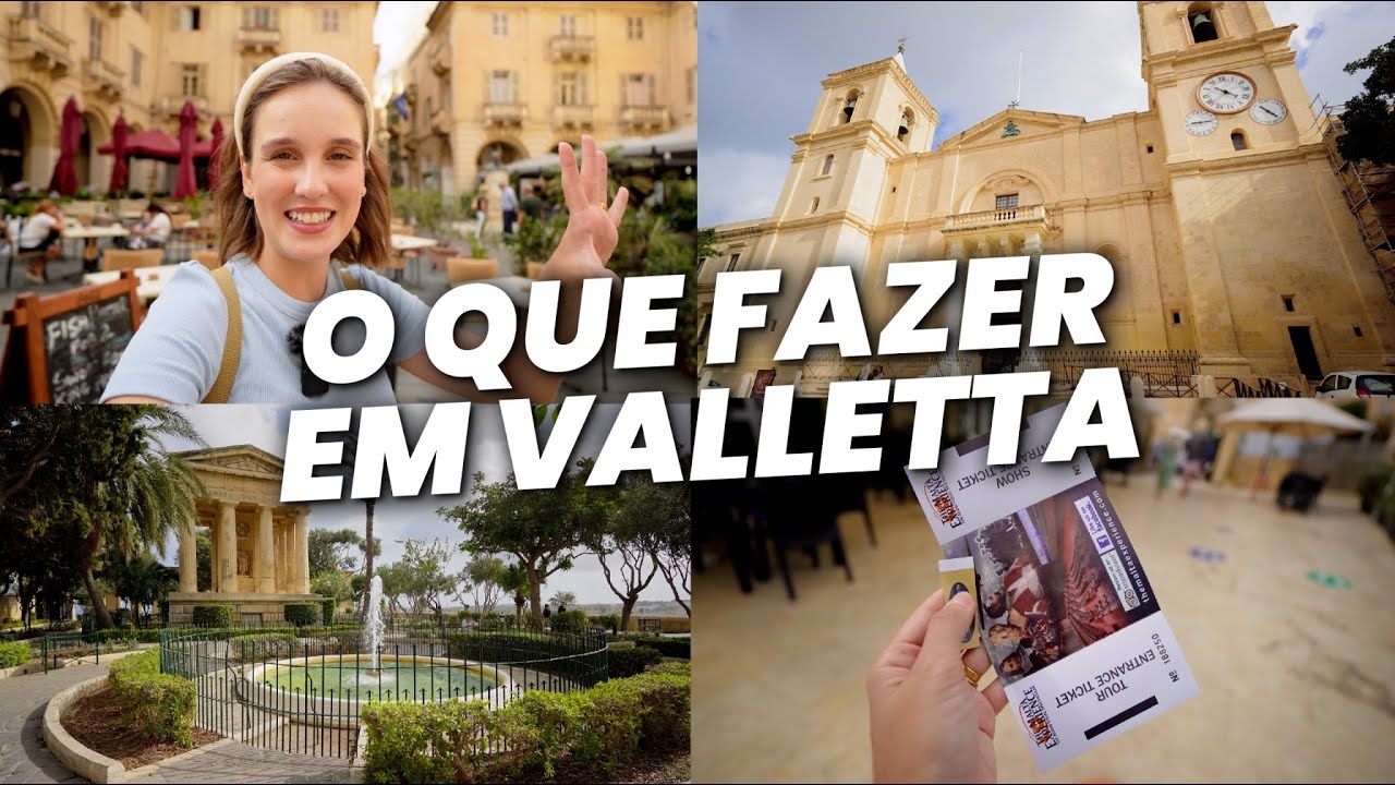 5 LUGARES PARA VISITAR EM VALLETTA, MALTA 🇲🇹