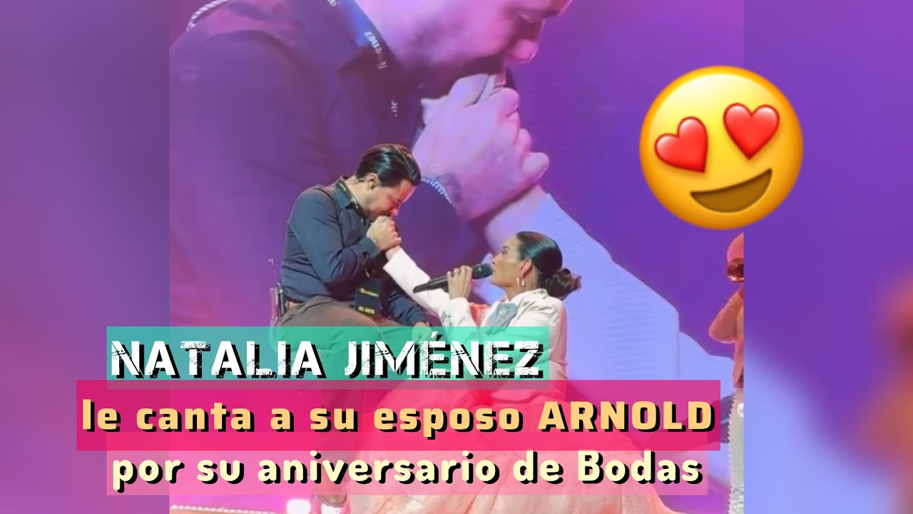Natalia Jiménez le canta a su marido Arnold la canción que ella le compuso | Concierto en LAS VEGAS