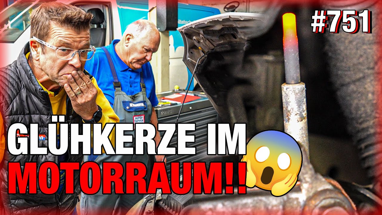 UNFASSBAR! Gl&uuml;hkerze einfach in den Motorraum gebaut, damit der Fehler 