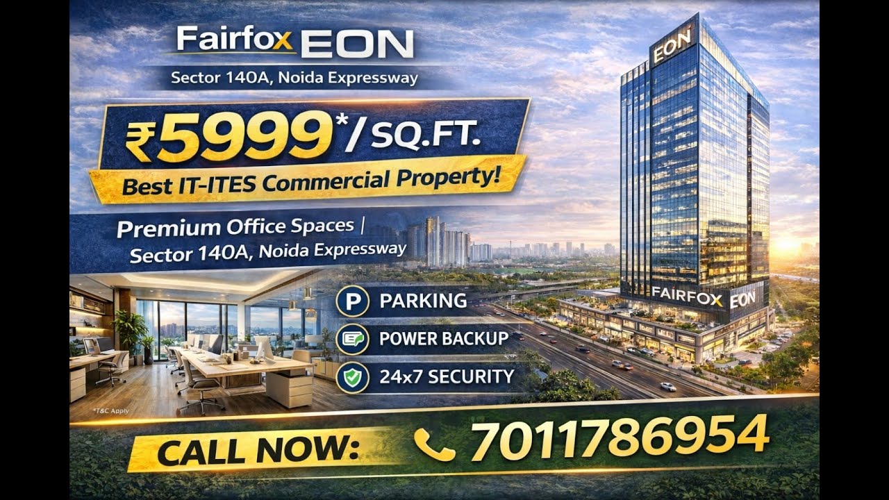 Fairfox EON Noida | Premium IT-ITES Office Spaces @ ₹5999/sq.ft | Best Commercial Investment