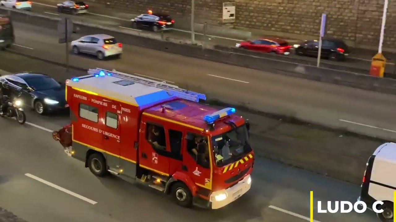 Pompiers de Paris FPTL  PS  SPVL CRAC ( compilation ) Paris Fire Dept Various Vehicles Responding