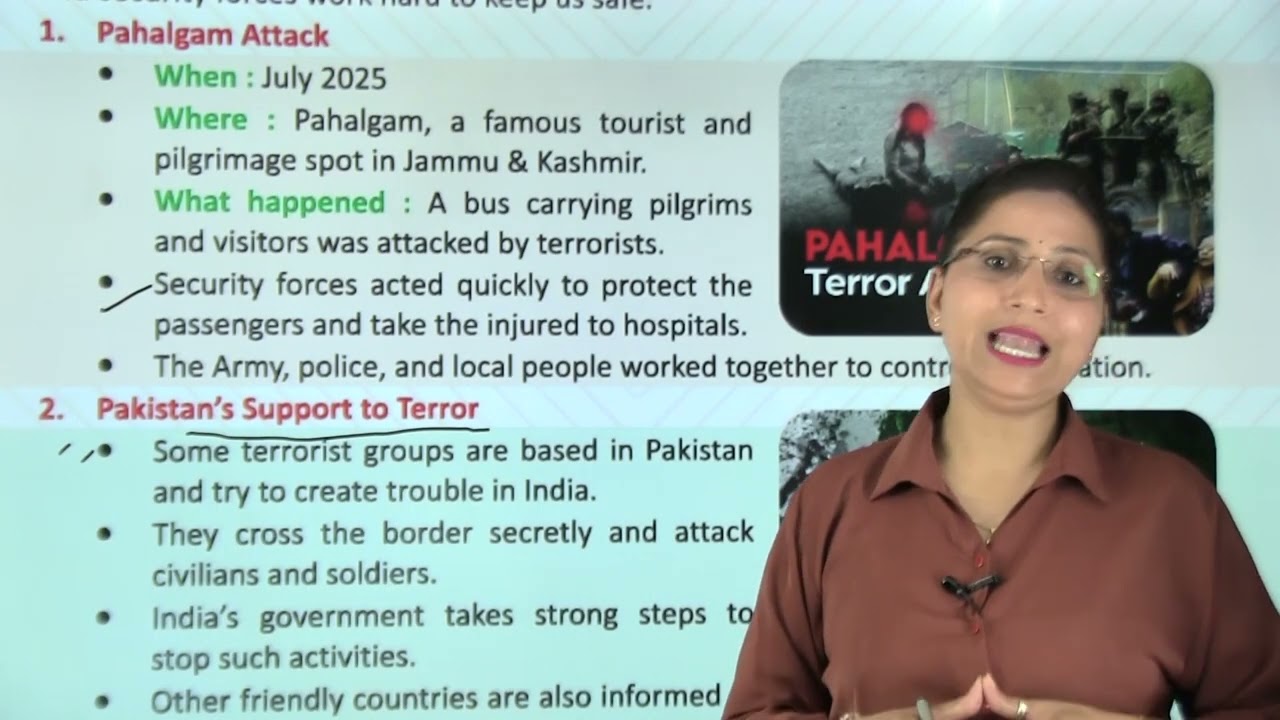 Ch 21| Terrorism & National Security | My Gk & Moral Book | Class 04 | Growing Mind | For children