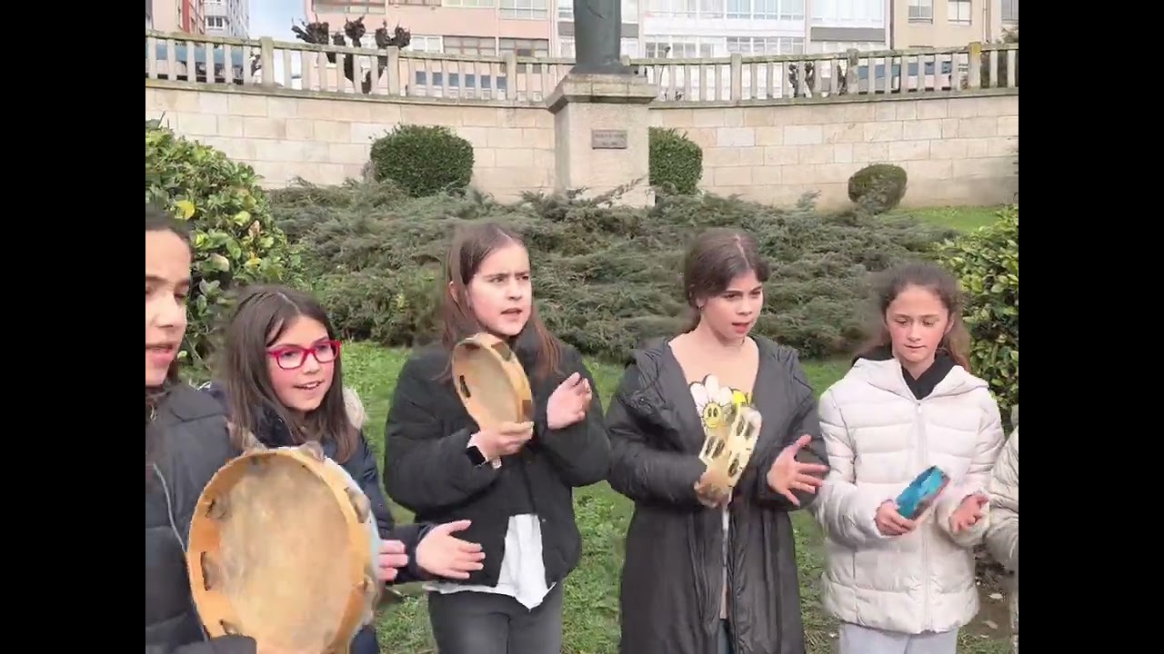 Día de Rosalía, ofrenda floral. CEIP Alborada 2023