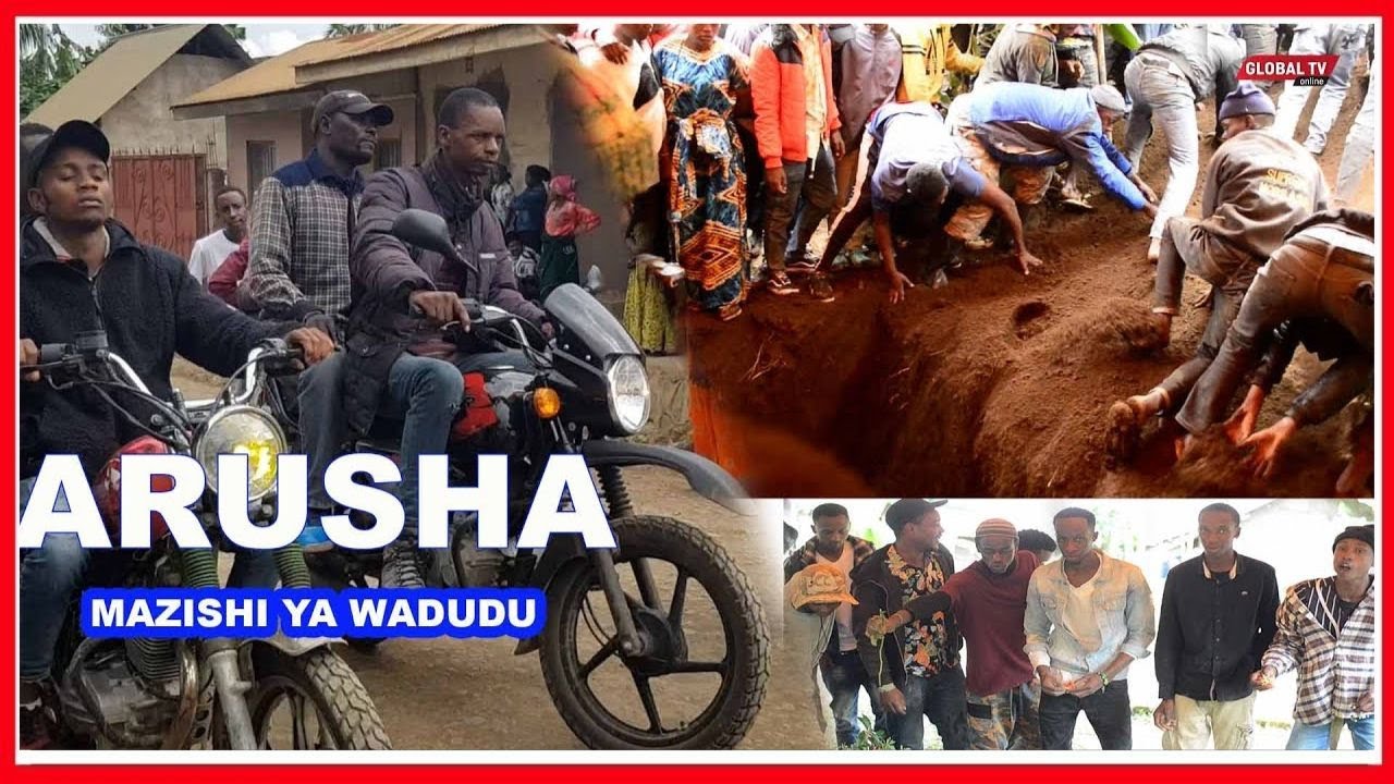 VIJANA wa ARUSHA (WADUDU NGAA) WAMZIKA MWENZAO kwa KUMFUKIA kwa MIGUU na MIKONO POLISI WAKIWASIMAMIA