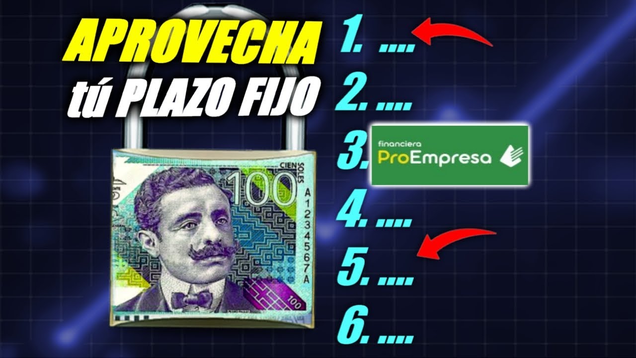 Mejores Depósitos Plazo Fijo Soles ENERO-2026 Perú