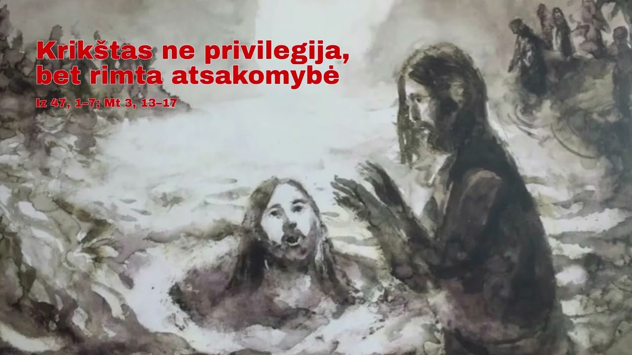 Krikštas ne privilegija, bet rimta atsakomybė | br. Paulius Vaineikis OFM | Pranciškonų homilijos