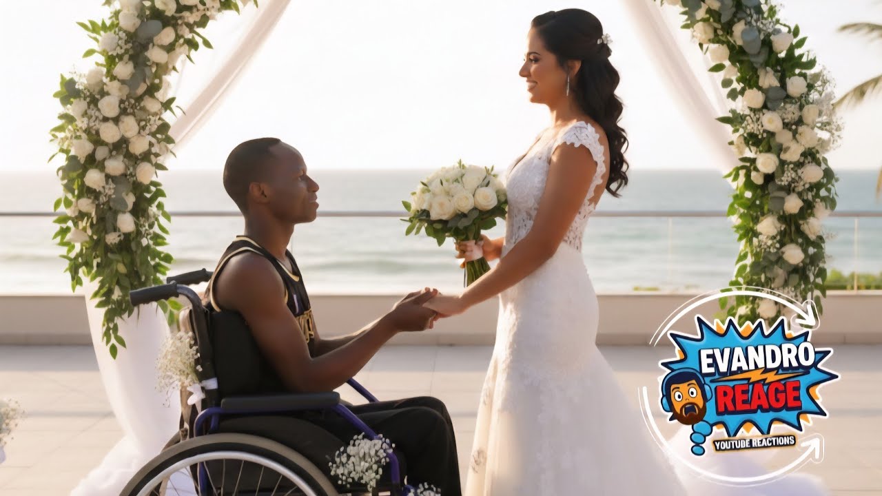 Cadeirante da &Aacute;frica casou no Brasil. 