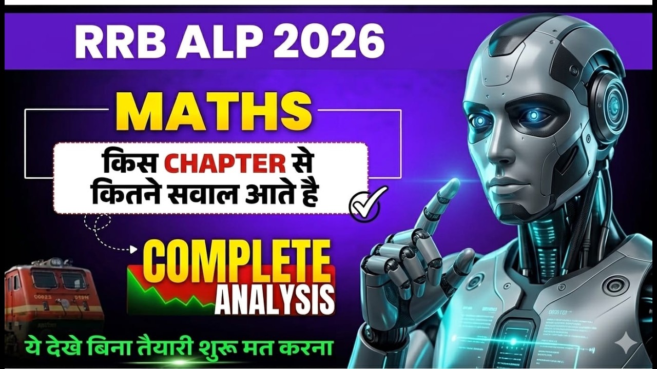 RRB ALP 2026 | Maths Chapter wise Weightage | Complete Maths Syllabus of RRB ALP #rrbalp