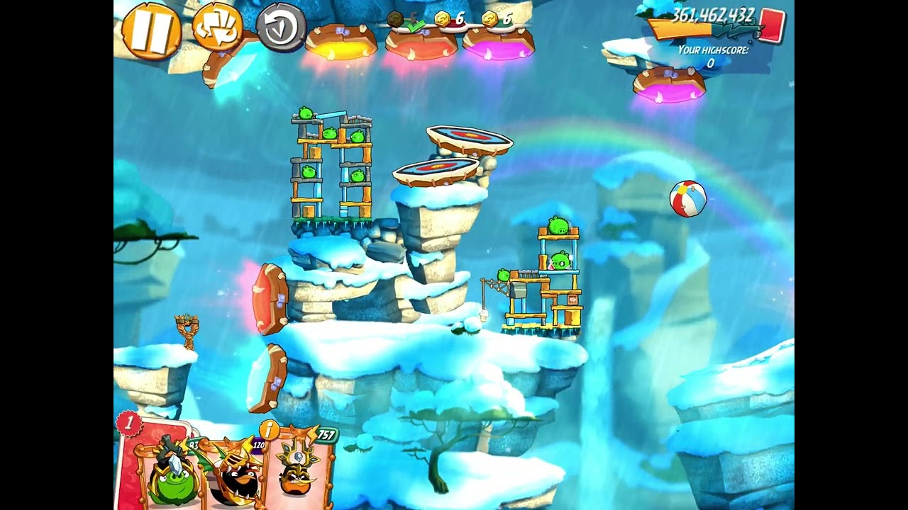 MEBC with 2 Bonus Birds, 10 rm - No Red,Blues,Chuck,Matilda - Mighty Eagle Bootcamp, Angry Birds 2
