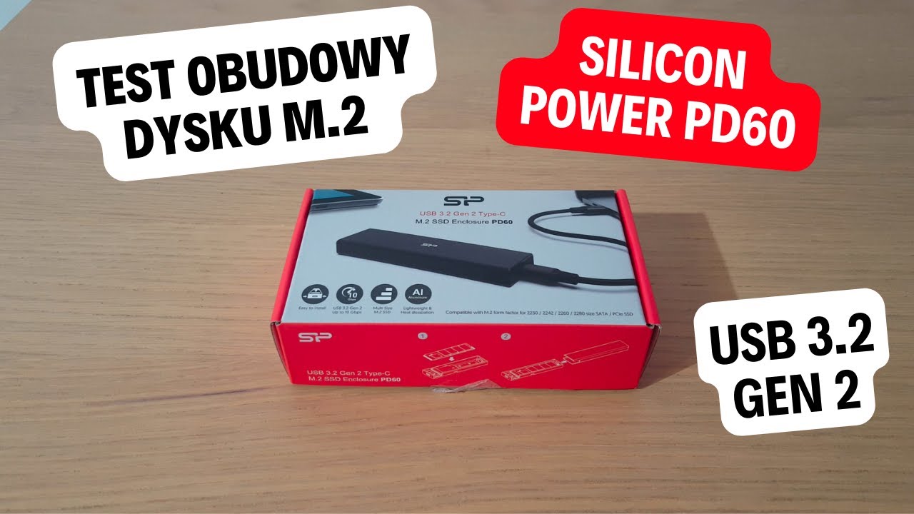 Silicon Power PD60 - Test obudowy na dyski M.2 NVMe USB 3.2 Gen 2 | Szybki dysk przenośny