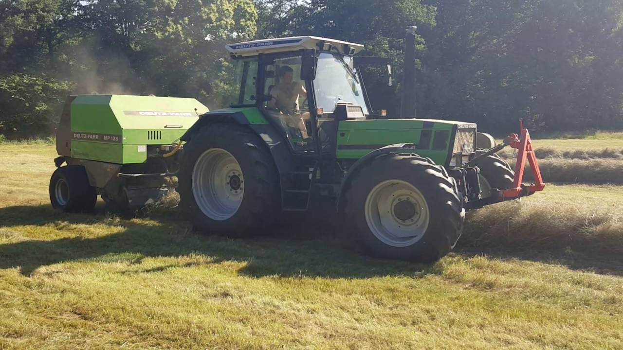Teil 1: Heu pressen 2016 mit Deutz Fahr Agrostar 6.31 und Deutz Fahr MP 135