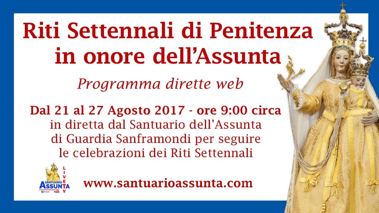 RITI SETTENNALI 2017 - Processione di Penitenza del Rione Portella - 22 Agosto