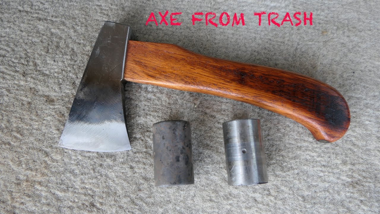 HOW TO MAKE A SMALL CUTE AXE FROM A SMALL SPARE PART OF MOTORCYCLE ENGIN