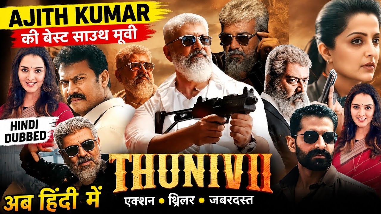 Thunivu (2023) | Ajith Kumar की दमदार Action Movie | Hindi Dubbed #southmovie #movie 