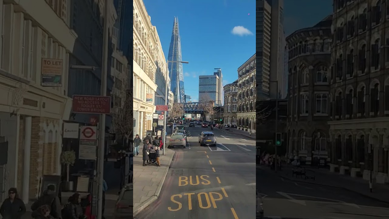 लंडनच्या रस्त्यांवर बस प्रवास | Bus ride on London Streets