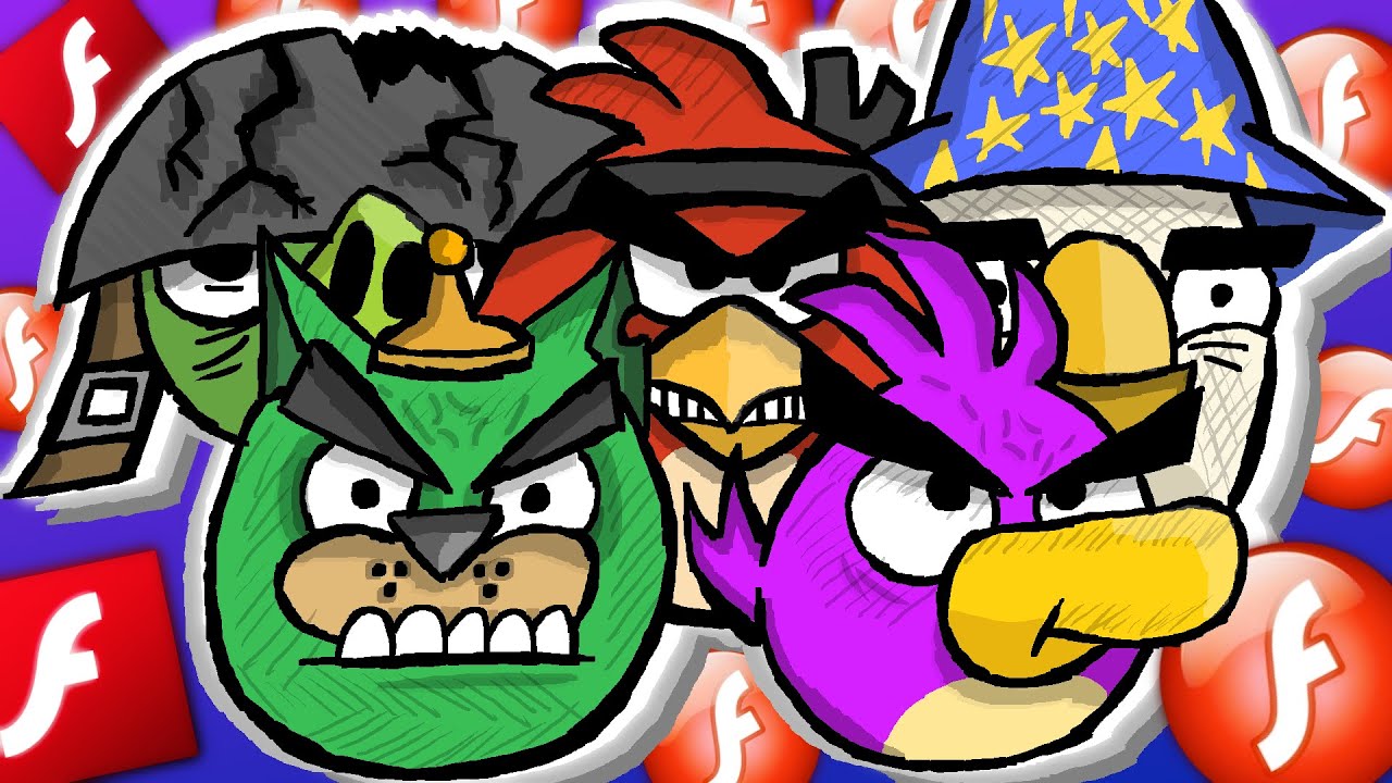 Ностальгический мир Flash-игр по Angry Birds