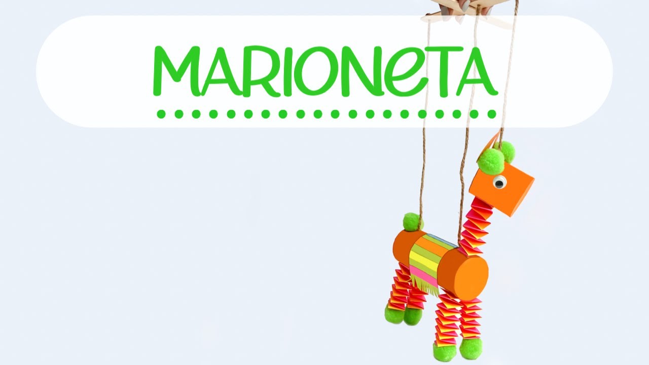 COMO HACER UNA MARIONETA CON MATERIAL RECICLADO