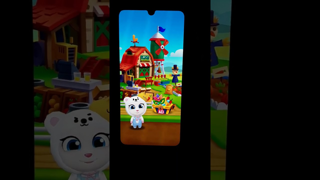 Играю в игру Мой Говорящий Том бег за золотом. Выбил два новых персонажа. Забираю свои награды.