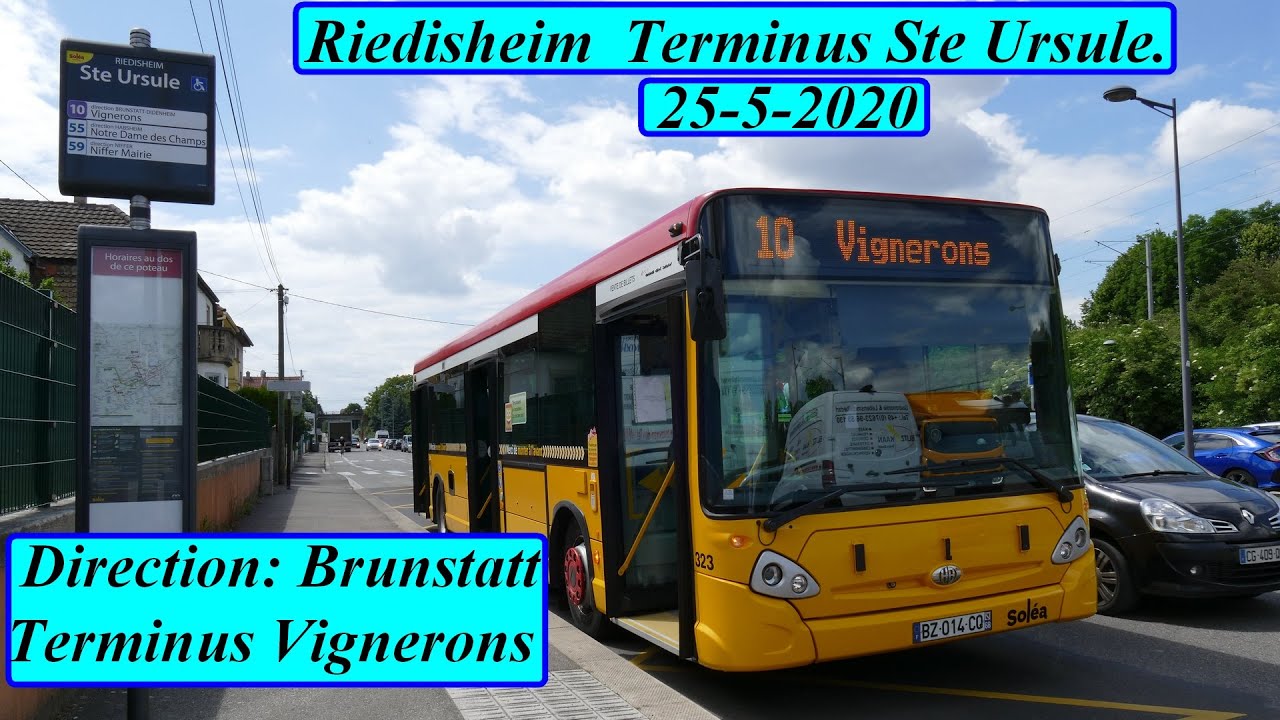 Ligne de bus Soléa n°10 Riedisheim -  Brunstatt.