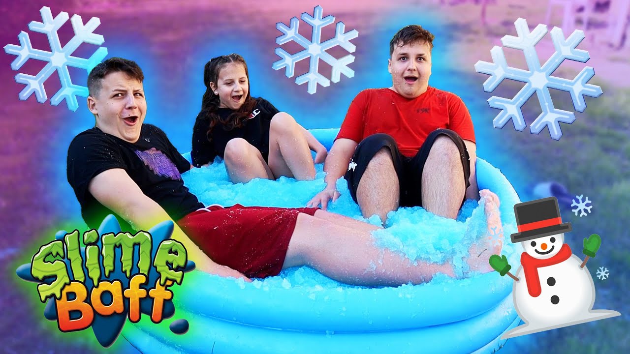 GIGANTIKUS HÓ FÜRDŐ! ❄️😱 / 300.000 FELIRATKOZÓ! 😱🔥