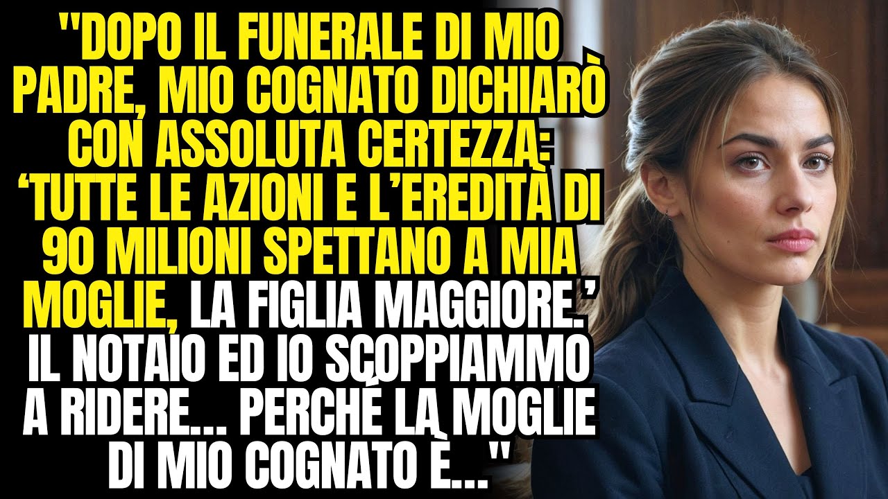 Dopo il funerale di mio padre,mio cognato disse che l’eredità spettava a mia sorella,ma in tribunale