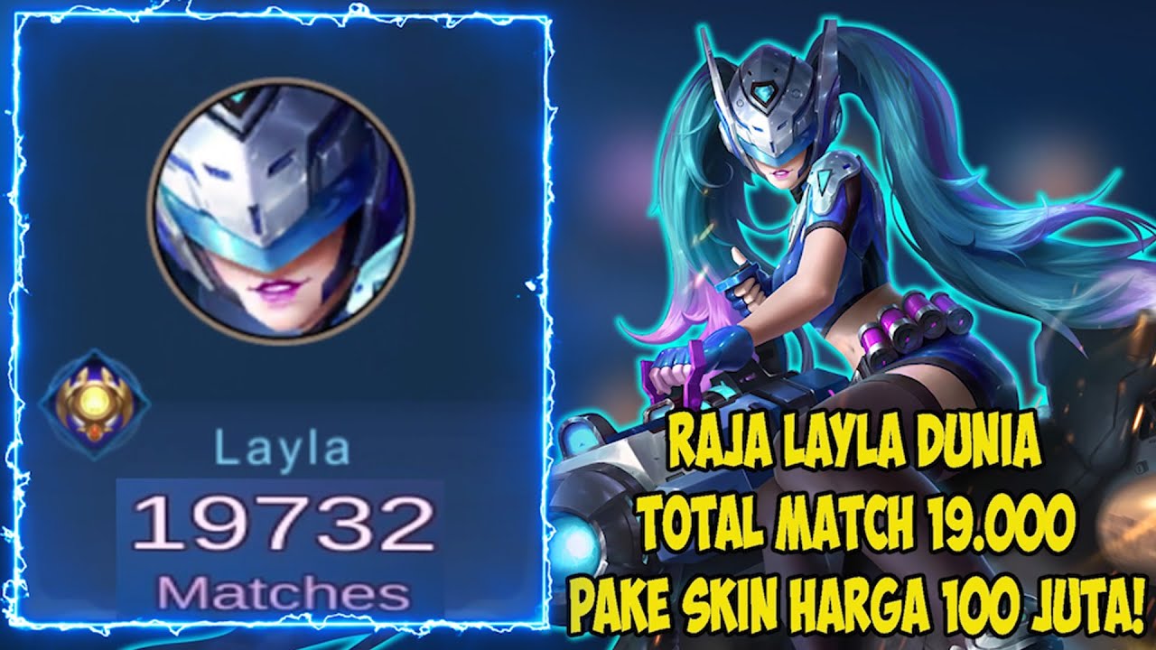 RAJA MARKSMAN DUNIA PAKE LAYLA SKIN 100 JUTA BLUE SPECTRE BIKIN MUSUH KETAR KETIR | MOBILE LEGENDS