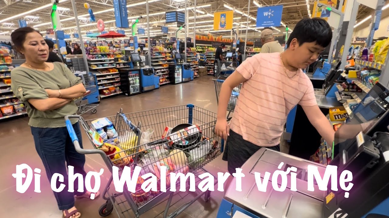 Đi chợ WAL-MART với Mẹ và Jayden