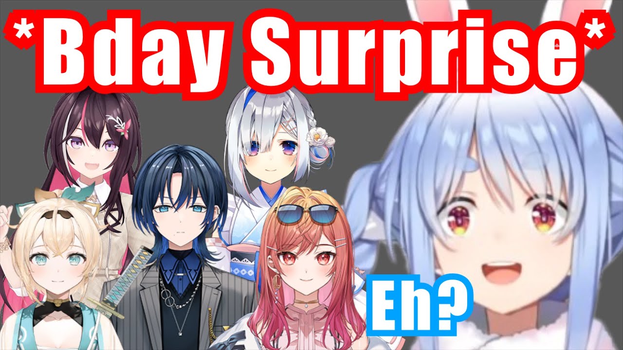 Holomems Give Pekora A Surprise Birthday Celebration【Hololive/Usada Pekora】