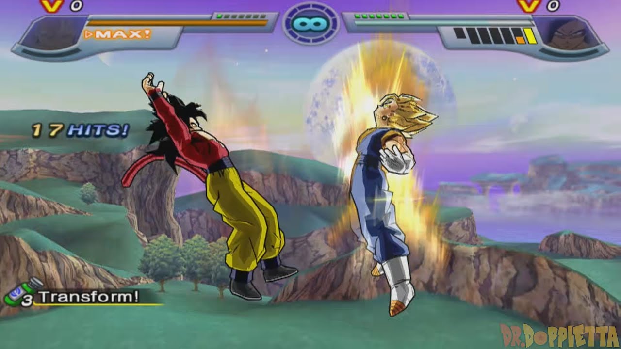 DBZ Infinite World - SSj Vegito vs SSj4 Goku (GT) [Request]
