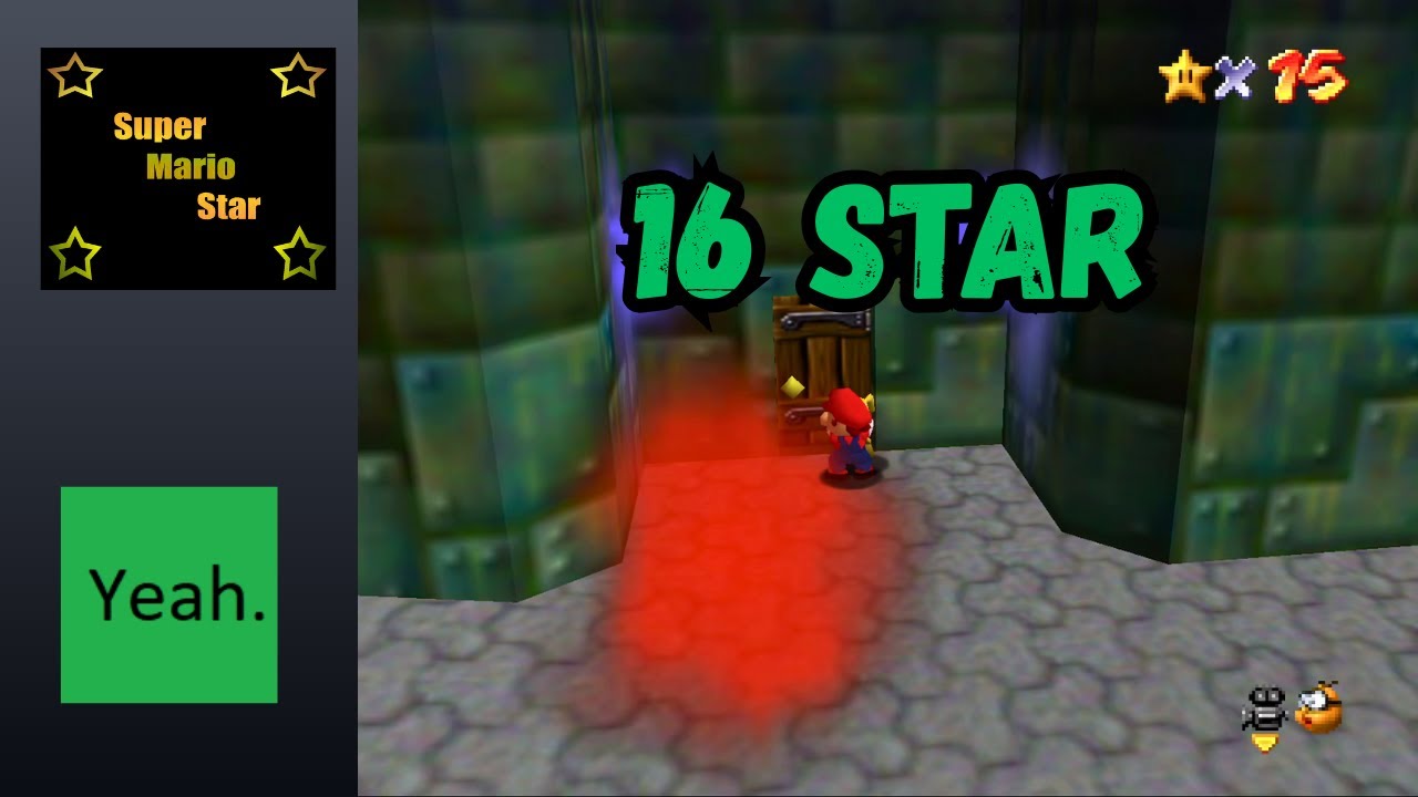 16 Star in 15:00 - Super Mario Star