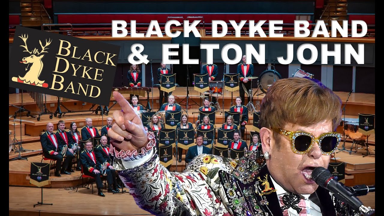 ELTON JOHN & BLACK DYKE BAND : ABIDE WITH ME