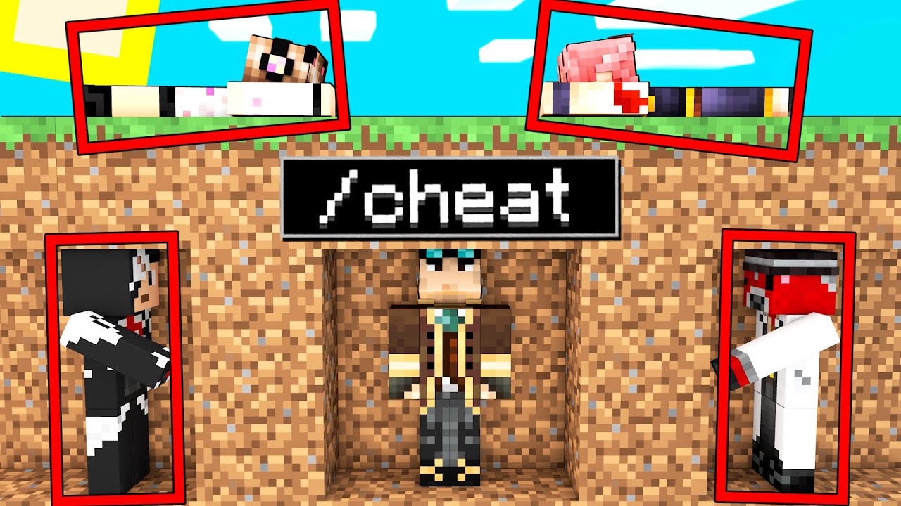 SPEEDRUN CON LE HACK CONTRO 4 CACCIATORI SU MINECRAFT!!