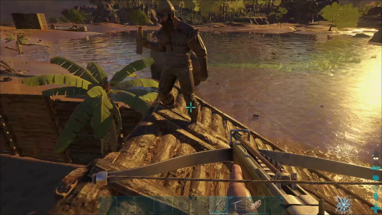 Ark Survival Evolved: knocking out a Therizinosaurus (Tickle Chicken)