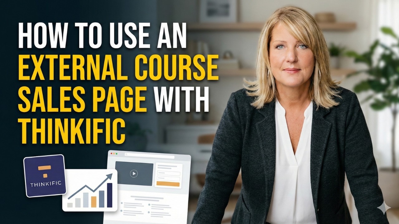 How To Use An External Course Sales Page With Thinkific