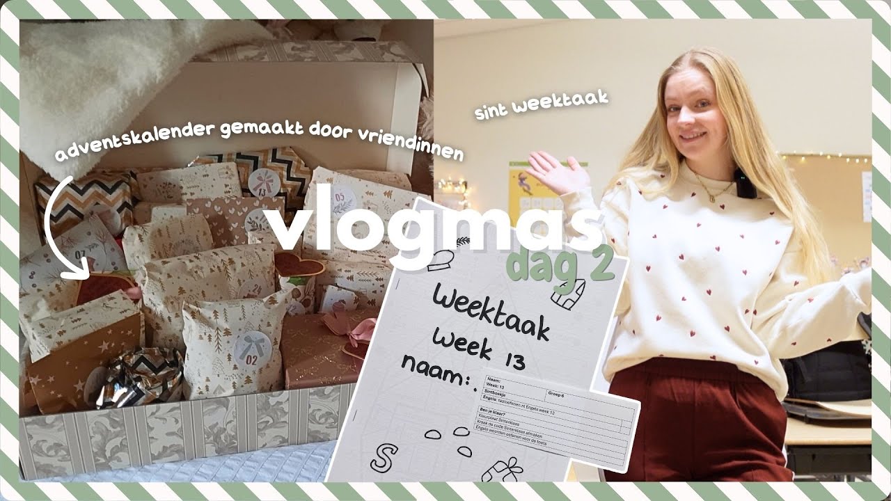 rekenwerkbladen en sinterklaas weektaak | vlogmas dag 2