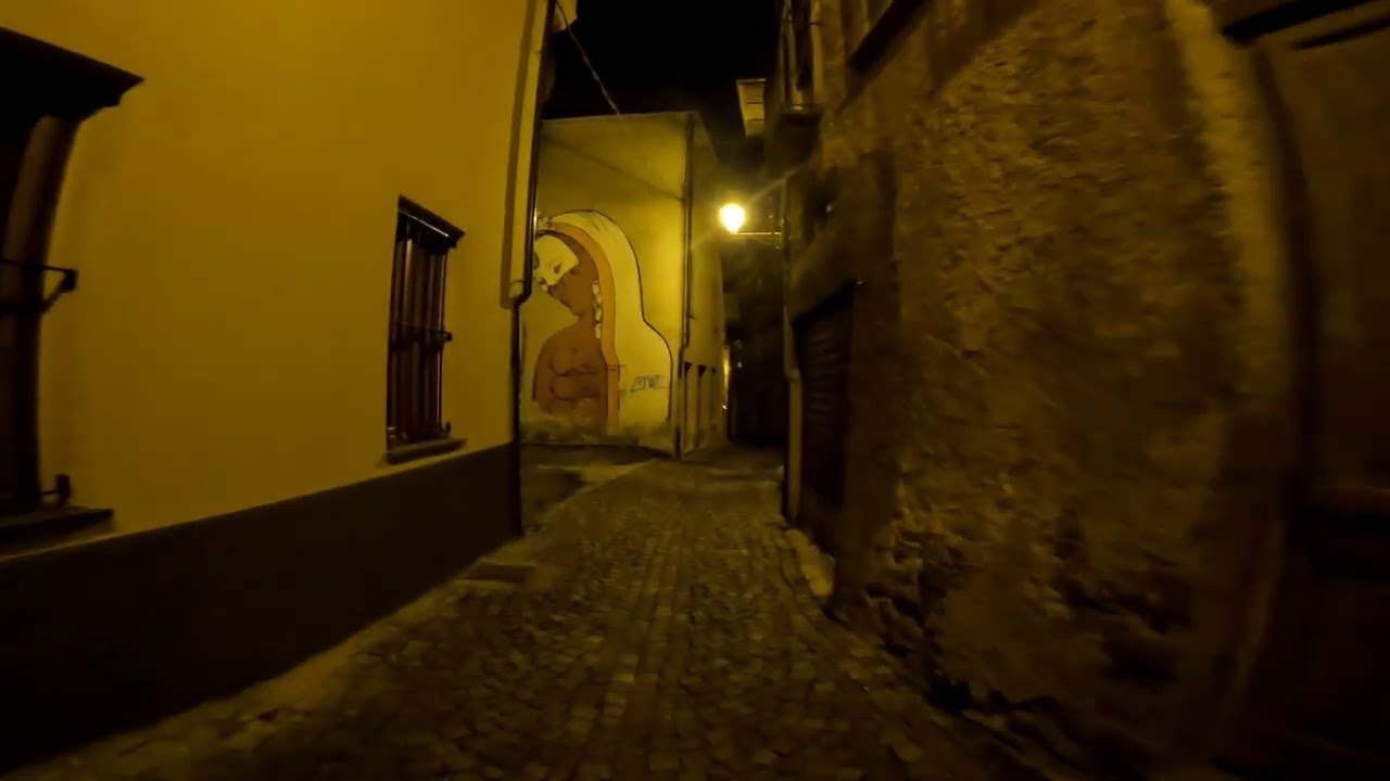 Italian small historical town Ormea 2022 April