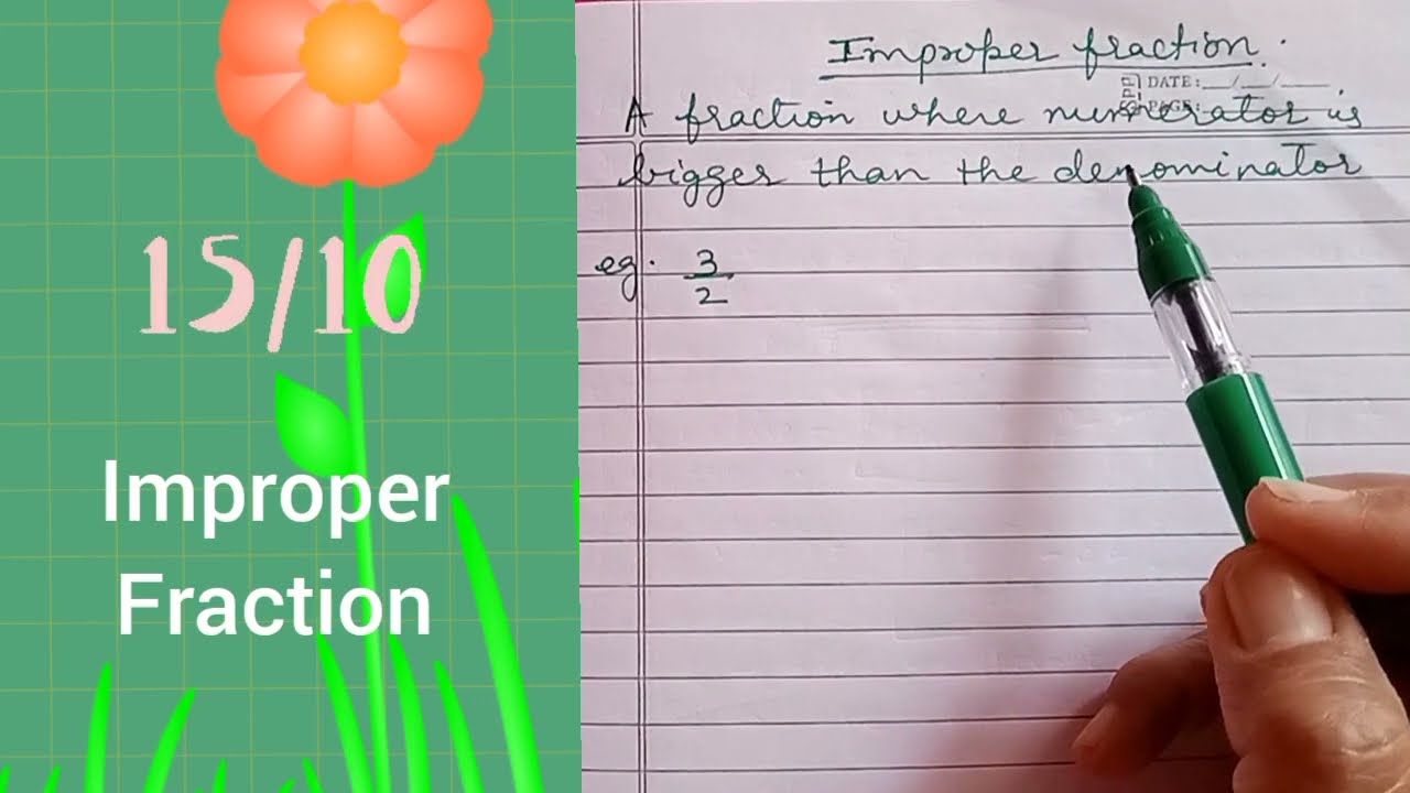 Proper And Improper Fractions Definition With  Examples| Class 5, 6, 7 Maths| Types of Fractions 