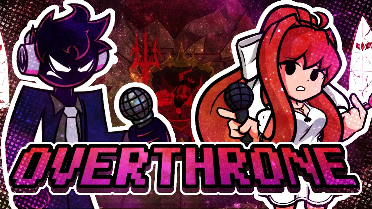 (Playable) Void & Monika sing OVERTHRONE !!┃Friday Night Funkin' Cover