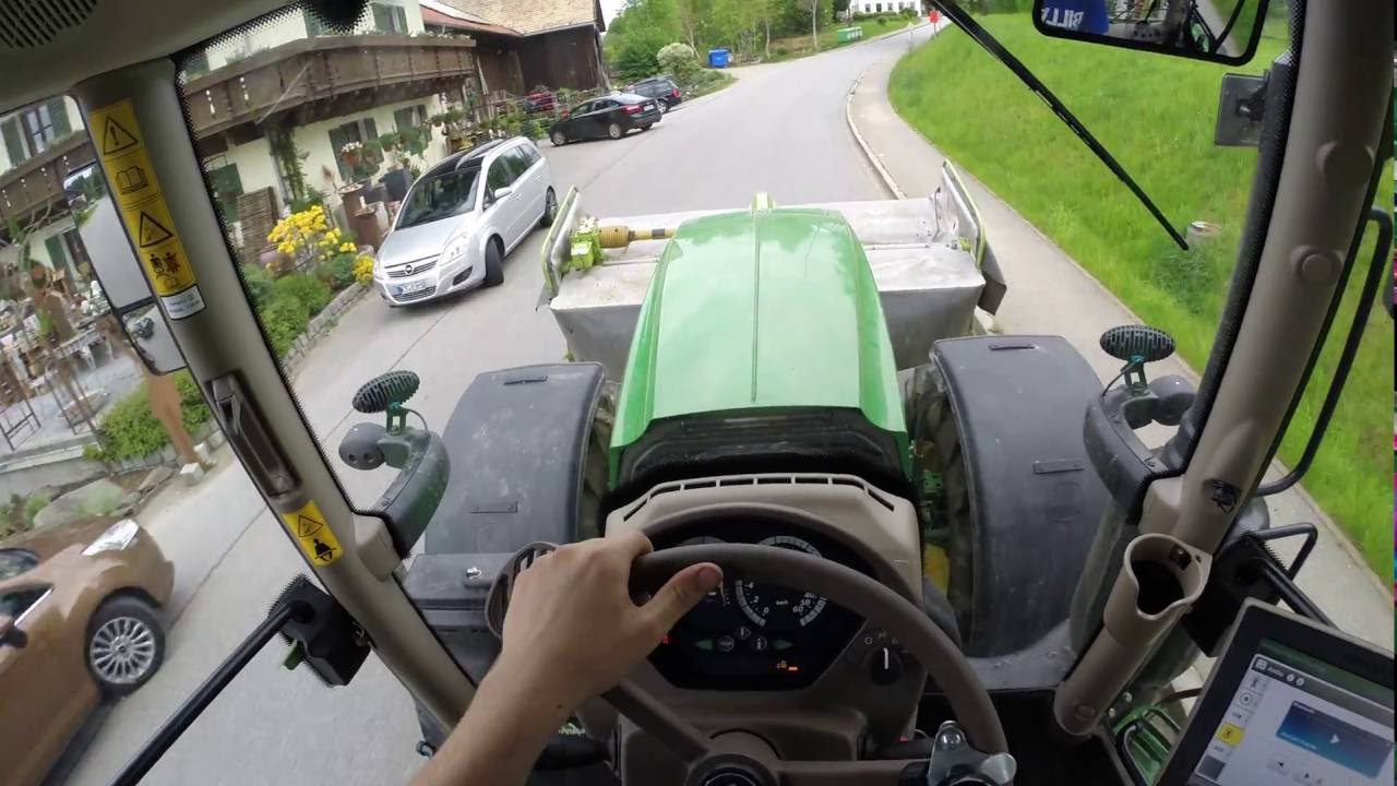 [HD] GoPro Hero 3+ @ John Deere 6145R mit Claas Disco 8550 Schmetterling