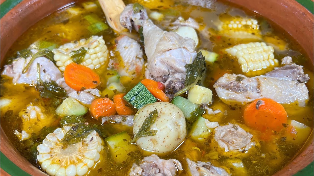 CALDO DE POLLO ESTILO RANCHO NUTRITIVO Y SABROSO / SOPA DE POLLO / POLLO