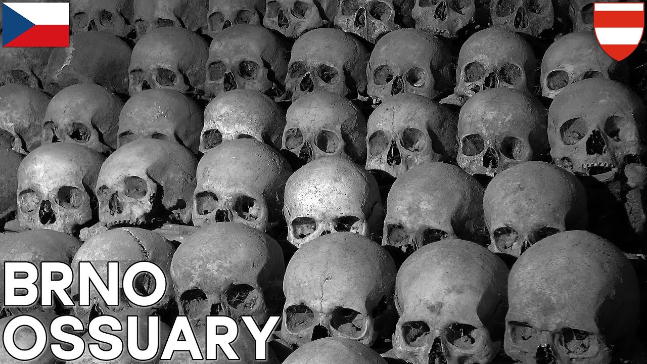 BRNO │ CZECH REPUBLIC.  Ossuary under the Church of St. James, in Brno.