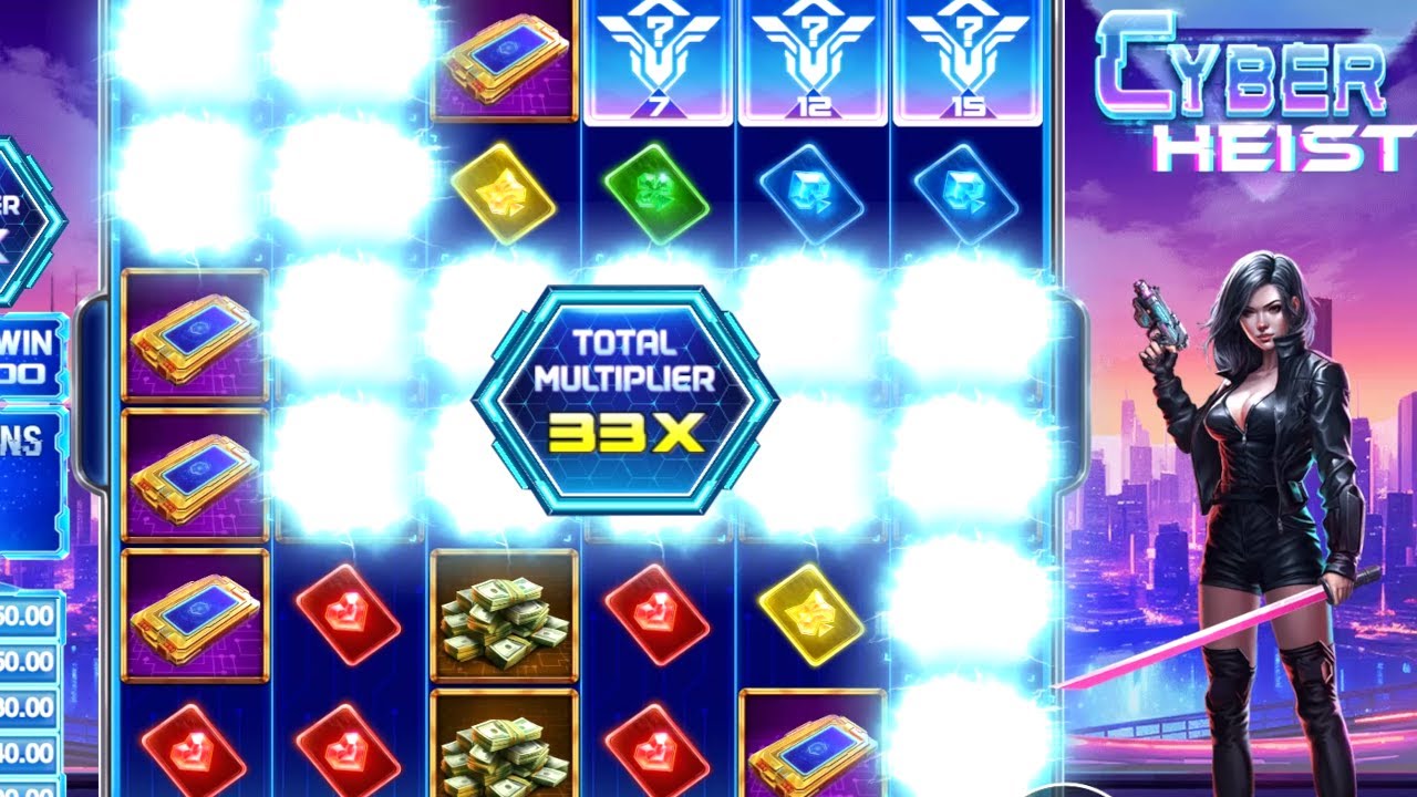 BIG WIN ON THE NEW CYBER HEIST SLOT