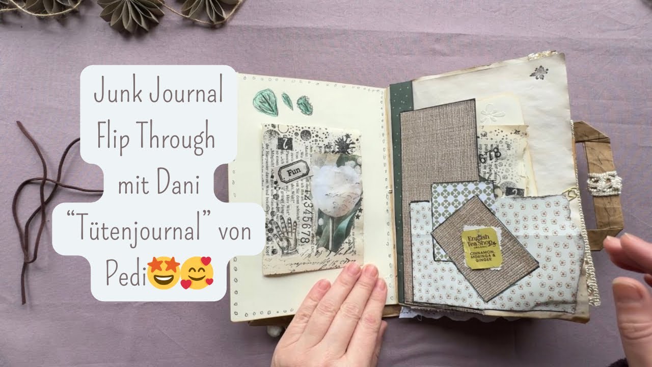 Neu🤩Flip Through- Ich zeige Pedis tolles Journal - das Cover ist eine Packpapiertasche🤩🛍️