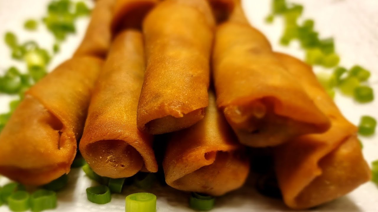 Vegetable Chicken Springroll Recipe.Homemade Springroll Sheets.Easy.Crispy.Crunchy