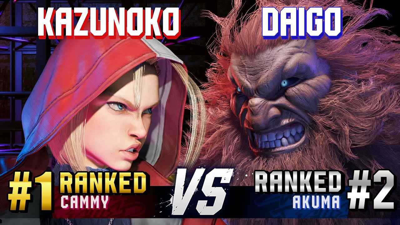 SF6 ▰ KAZUNOKO (#1 Ranked Cammy) vs DAIGO (#2 Ranked Akuma) ▰ High Level Gameplay