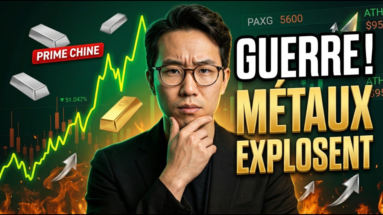 Guerre déclarée : argent $95, PAXG $5600 proche ATH, or Chine $5560 ($282 prime)