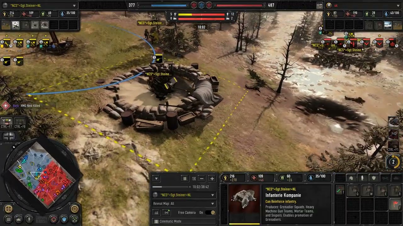 Company of Heroes 3 Rapido River Crossing 4v4 Luftwaffe Flak Perimeter Xdd GG