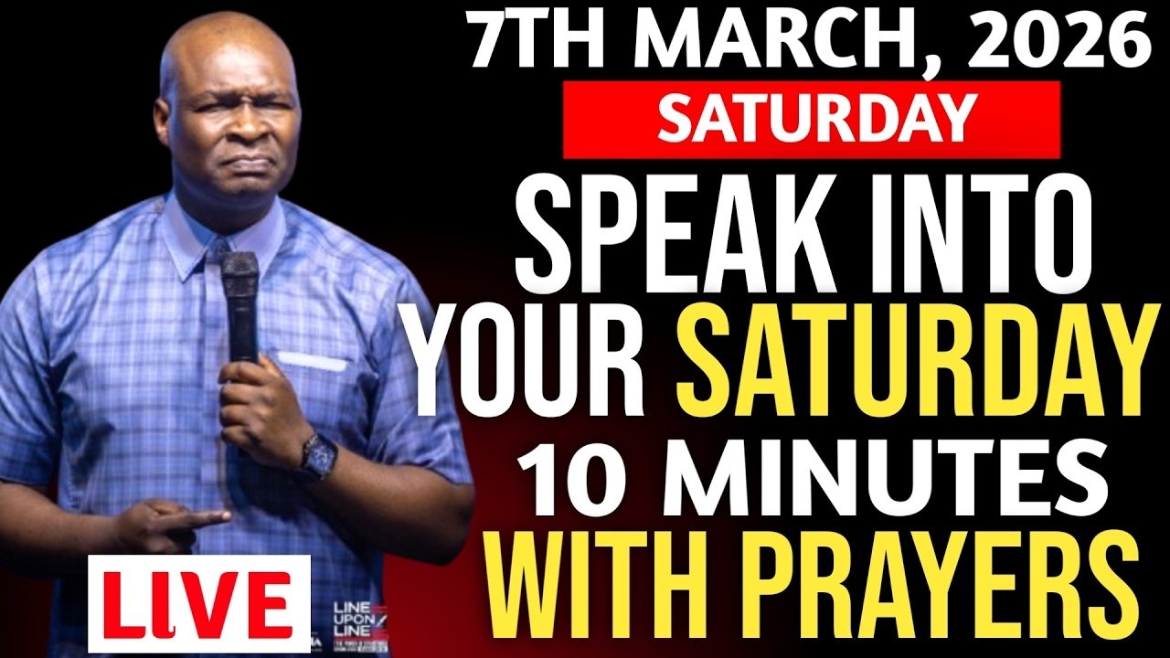 Saturday 7th March, 2026] Speak Into Early Morning Prayer | Spiritual Prayer-Apostle Joshua Selman