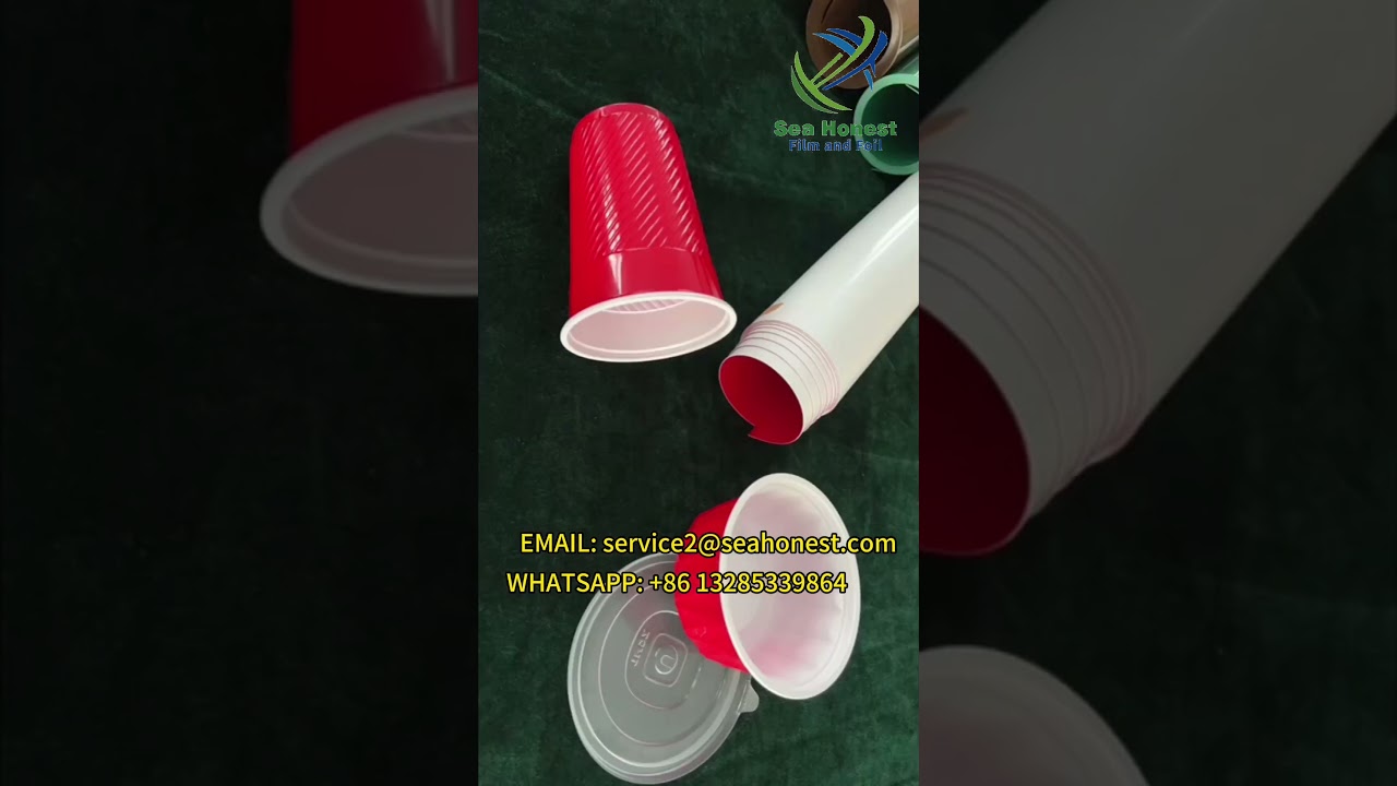 How is thermoforming material produced?